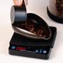 Kaffeewaage mit Timer Mini mit Kaffeedosierfach und Kaffeebehälter