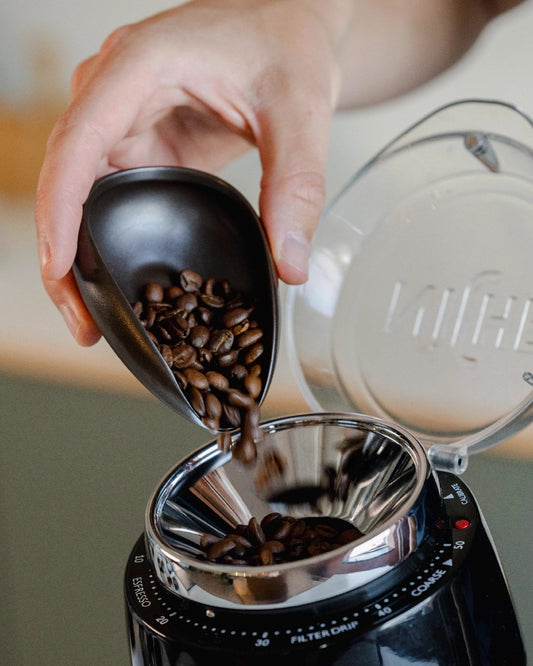 Kaffeedosierer zum Einfüllen von Kaffeebohnen in die Niche-Kaffeemühle