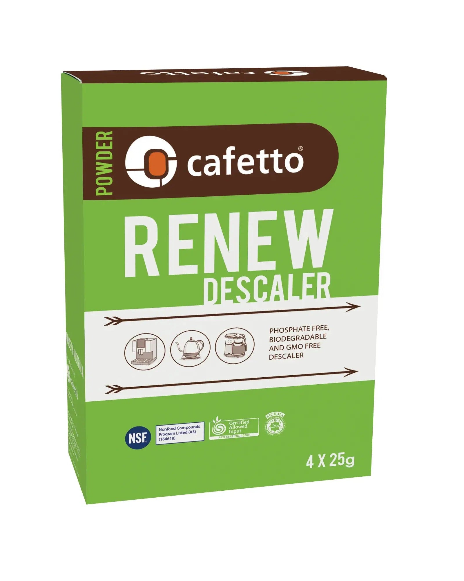 Cafetto Espressomaschine Entkalker-Beutel