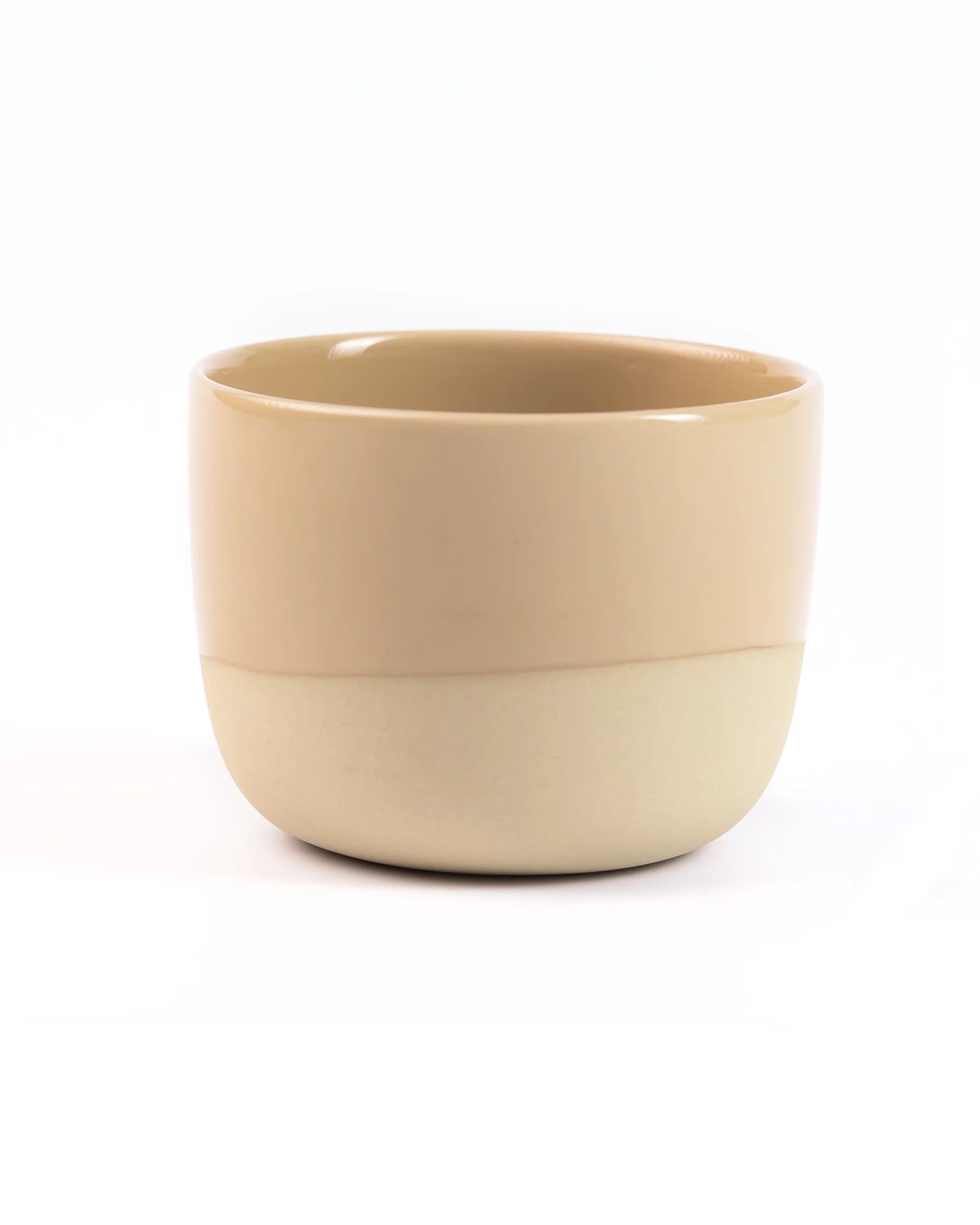 Latte Tasse – Half Glazed