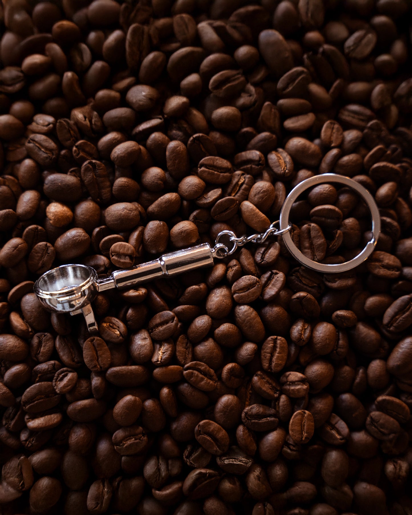 Siebträger-Schlüsselanhänger